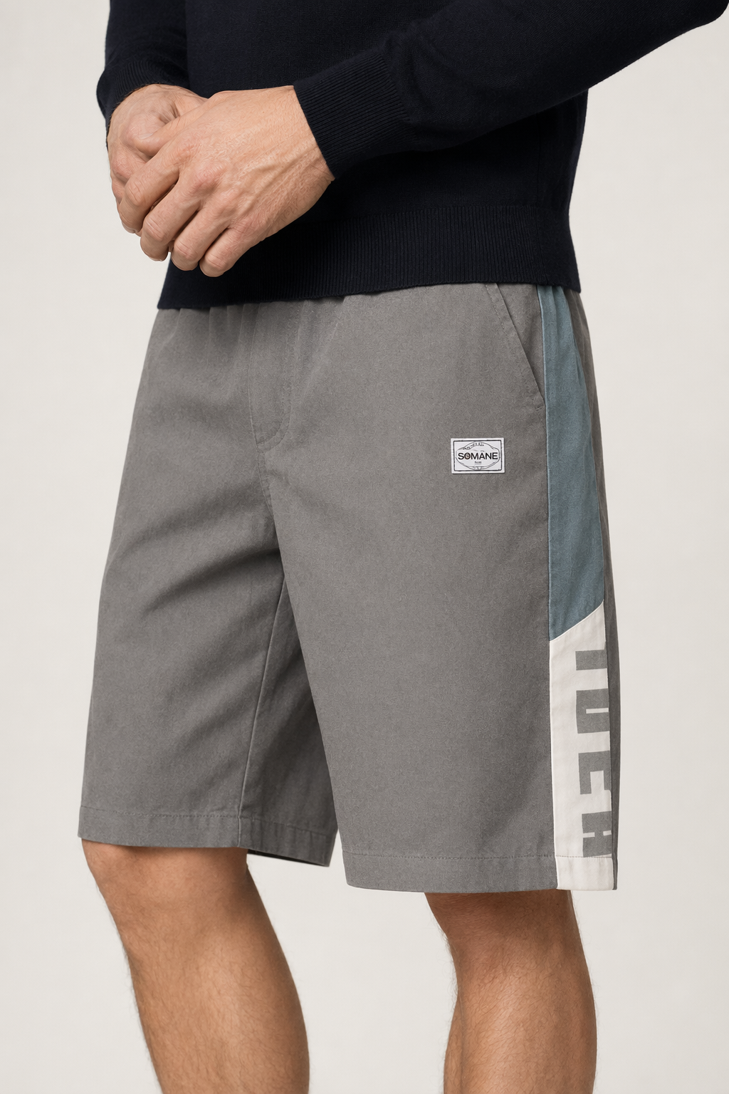 Skateboarding Shorts for Men with Pockets Gray
