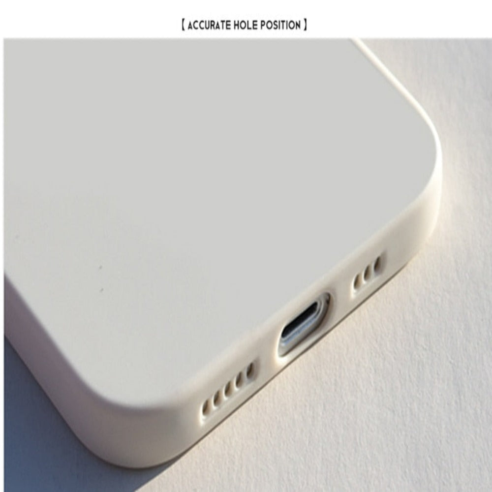 Matchman iPhone Case, Stylish Phone Cover with a Theme: blue, white stick-figure characters, minimal cartoon style