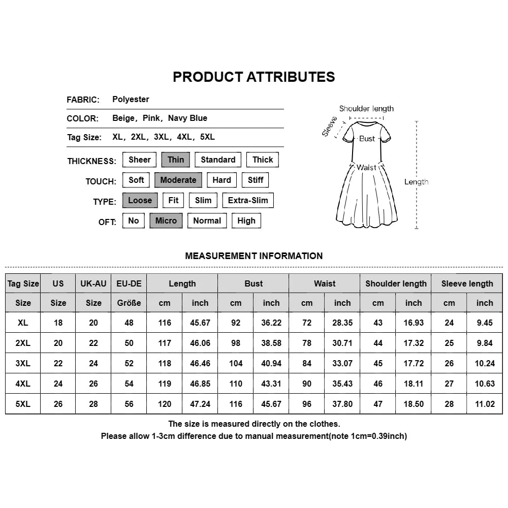 Floral Plus Size Women's Dress