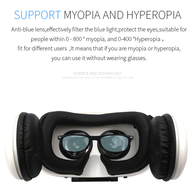 Ninja Dragon VZ4 Virtual Reality Headset with Remote Control for 4" to 6" Smartphones