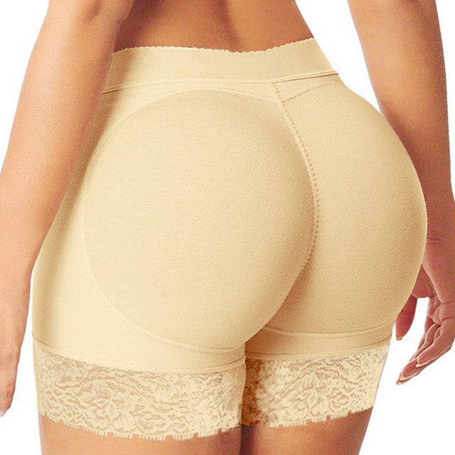 Black Padded Panty for Enhancing the Body Shape and Lifting the Butt