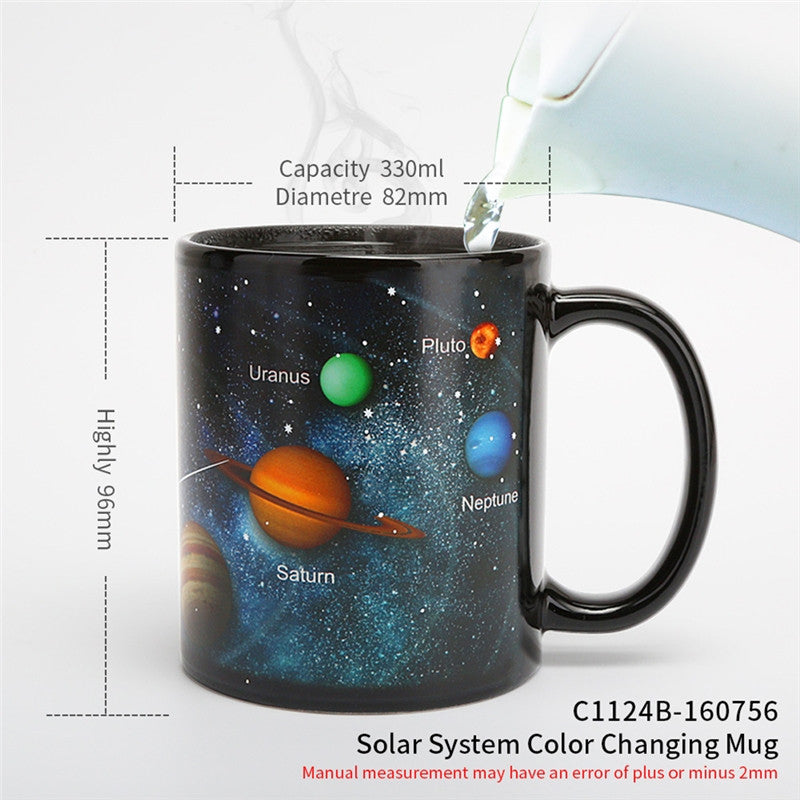 Color Changing Ceramic Mug with a Celestial Twist