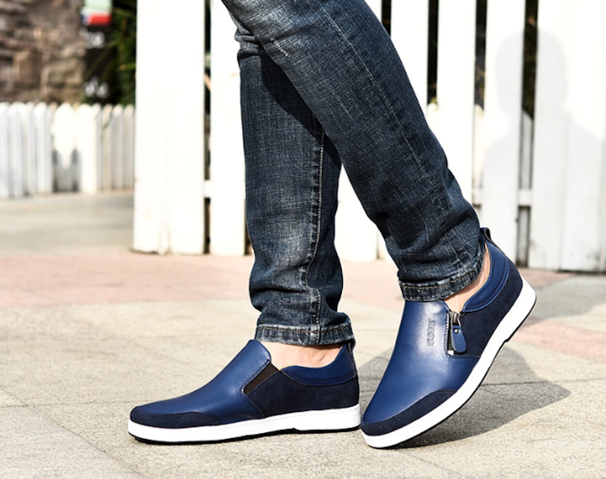 Side Zippered Men's Slip-On
