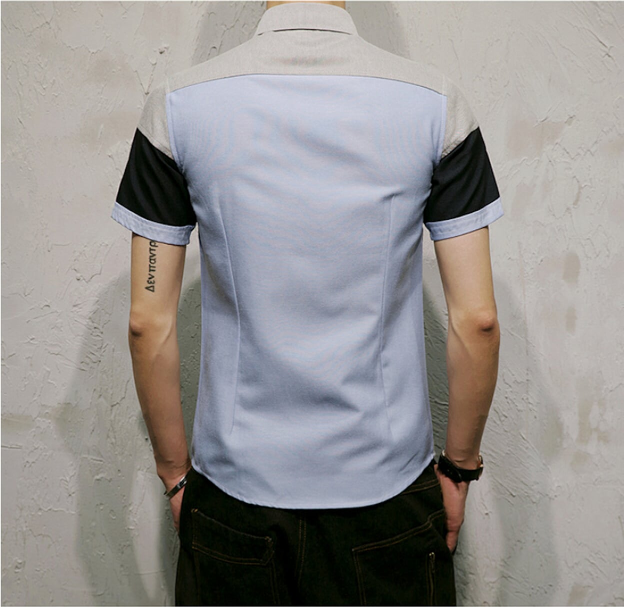 Color-Blocked Shirt for Men
