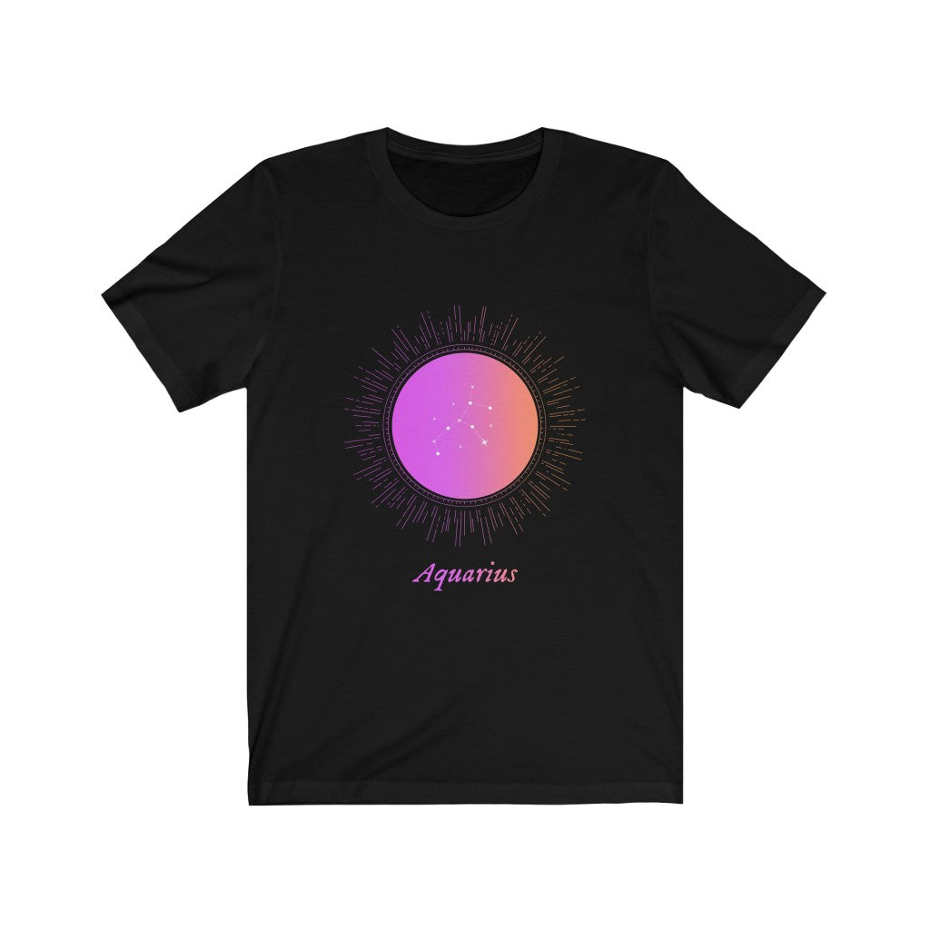 Gradient Zodiac T-Shirt for Women: Aquatic Horoscope-inspired Fashion