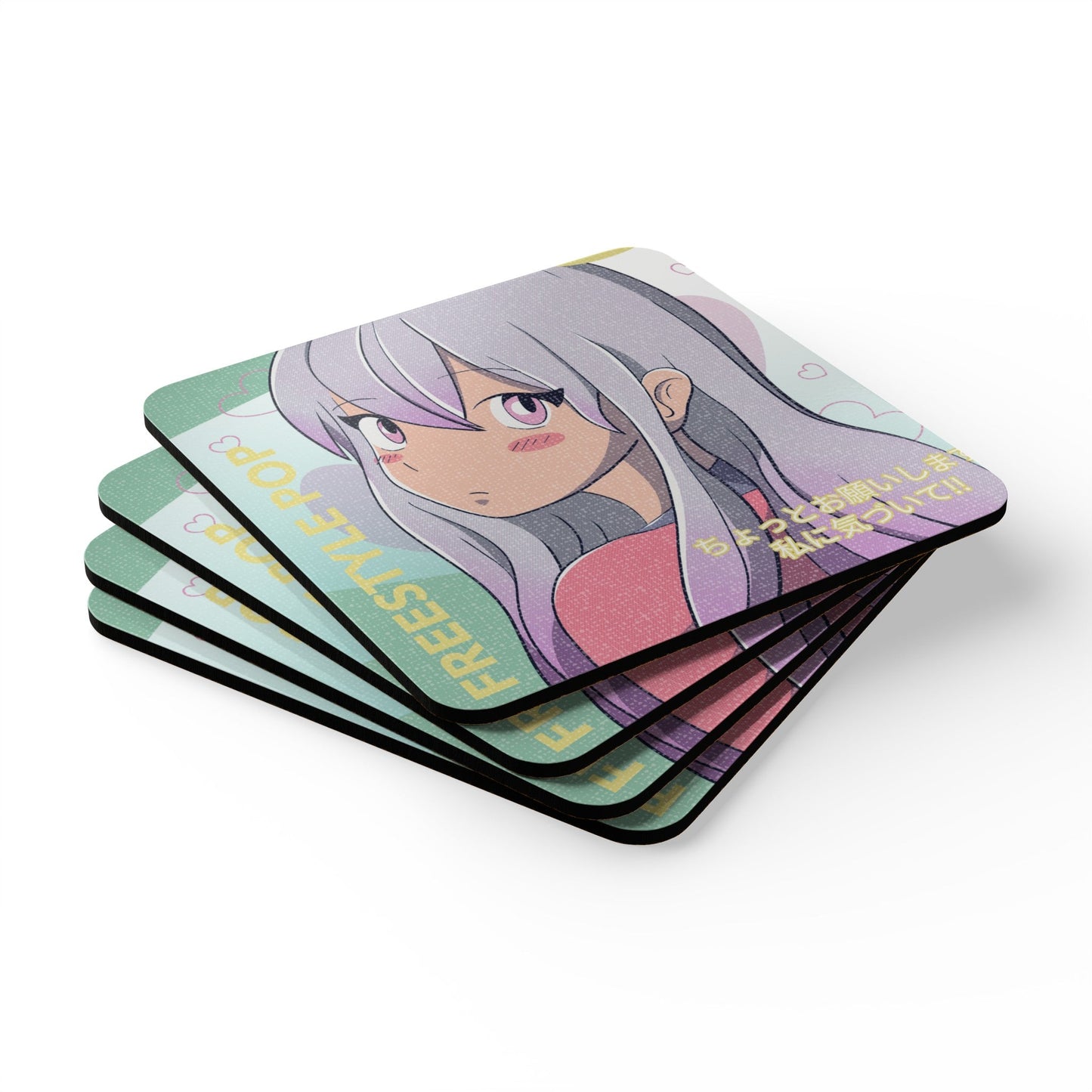 Set of Four Japanese Animation Coasters