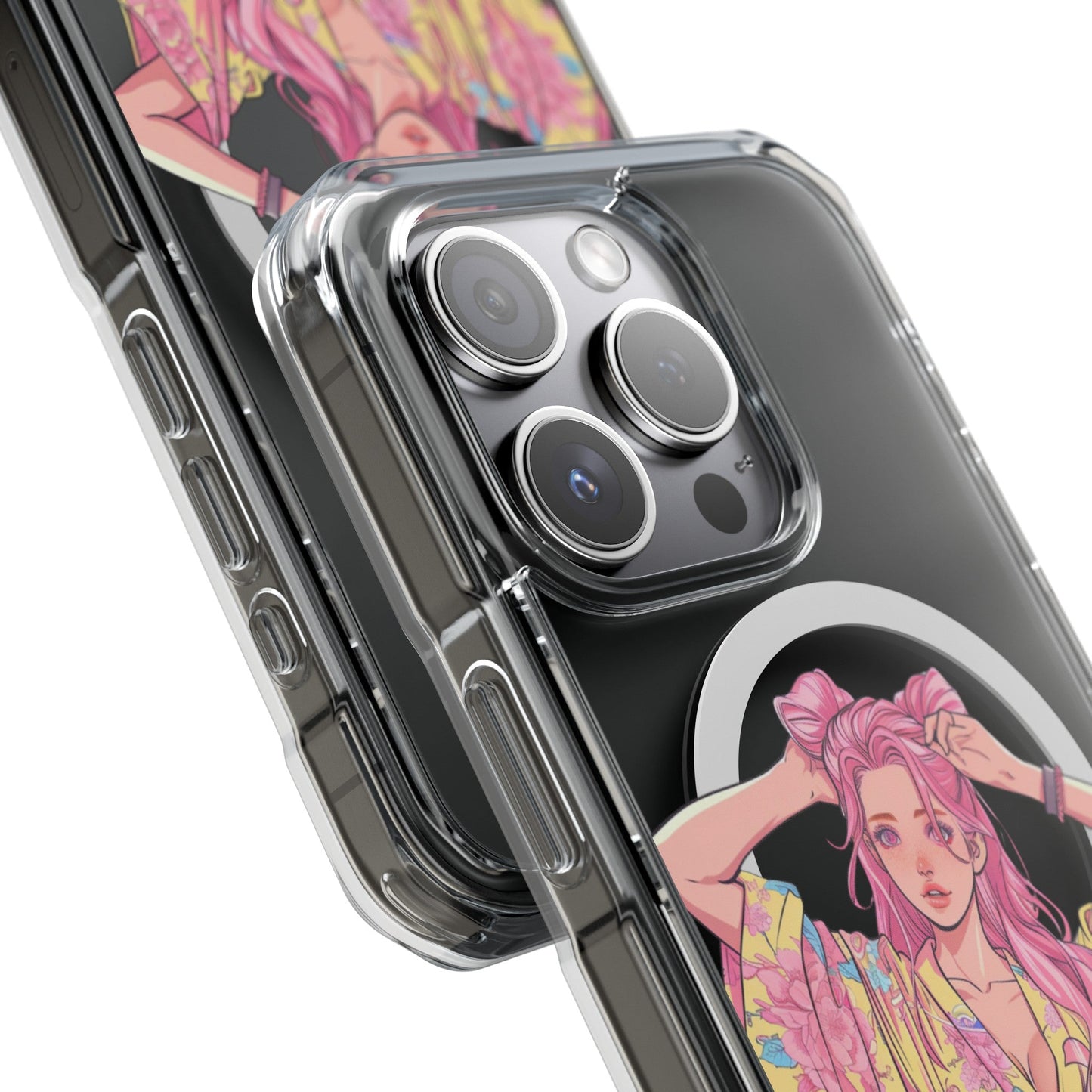 Anime Girl Magnetic Case for iPhone - A Case That Showcases the Charm of Anime on Your iPhone