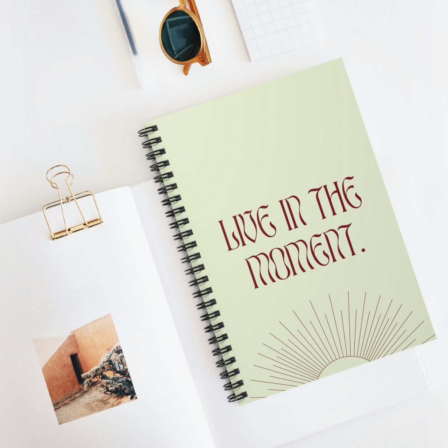 Embrace the Present Spiral Notepad