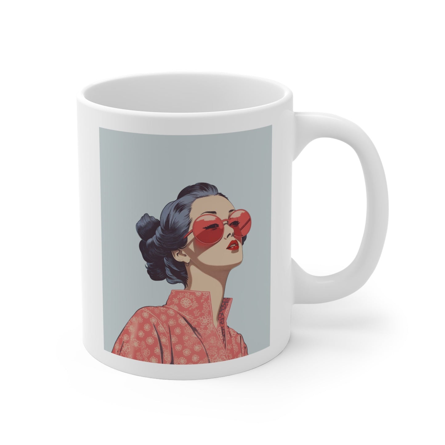 Sakura Blossom Kimono Mug