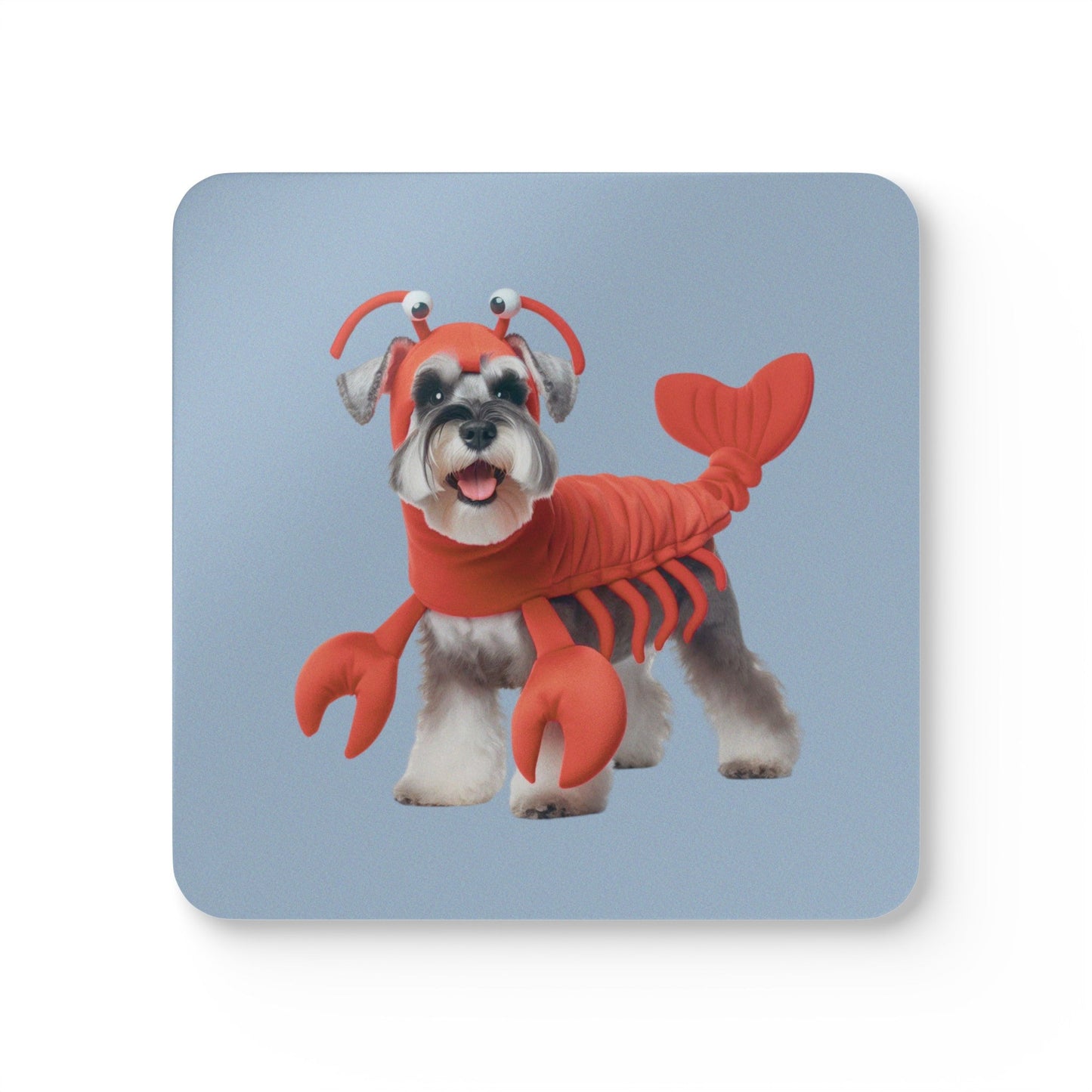 Lobster Suit Schnauzer Coaster Set (4 PCS)