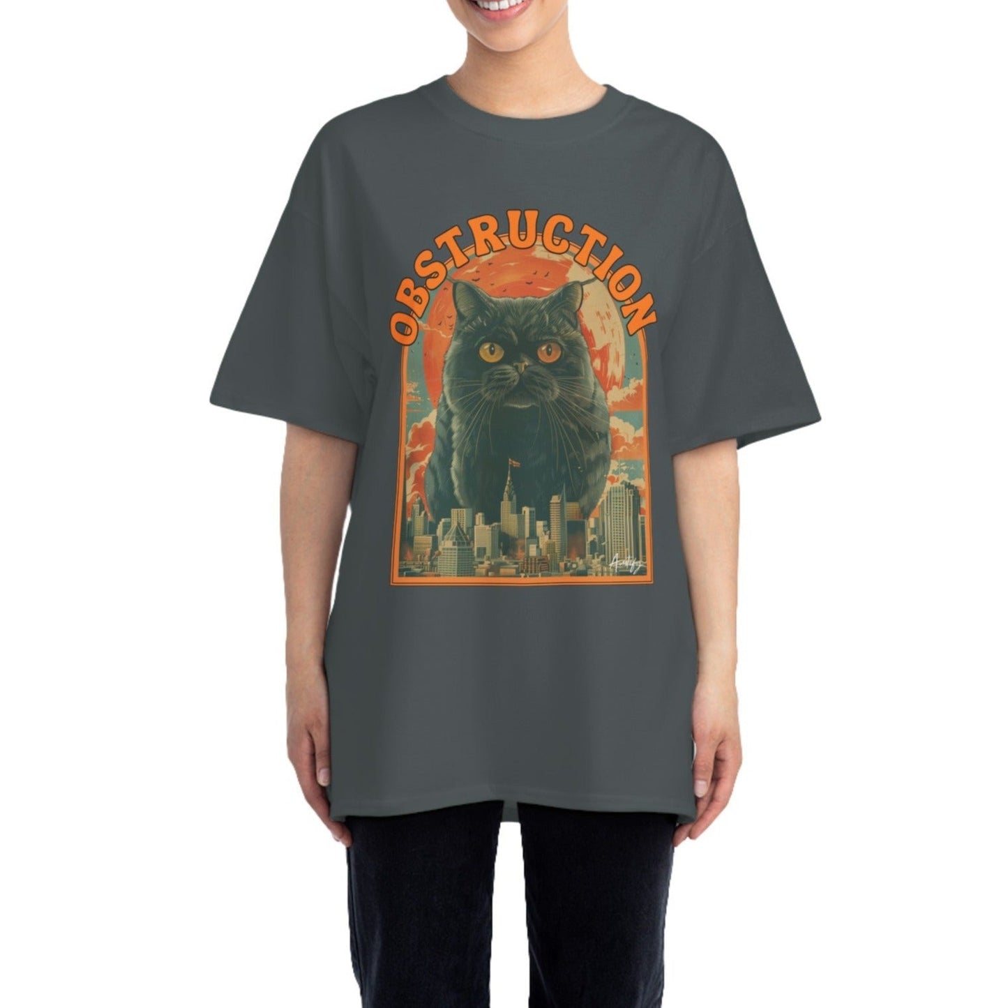 Cat Blockade Vintage Tee