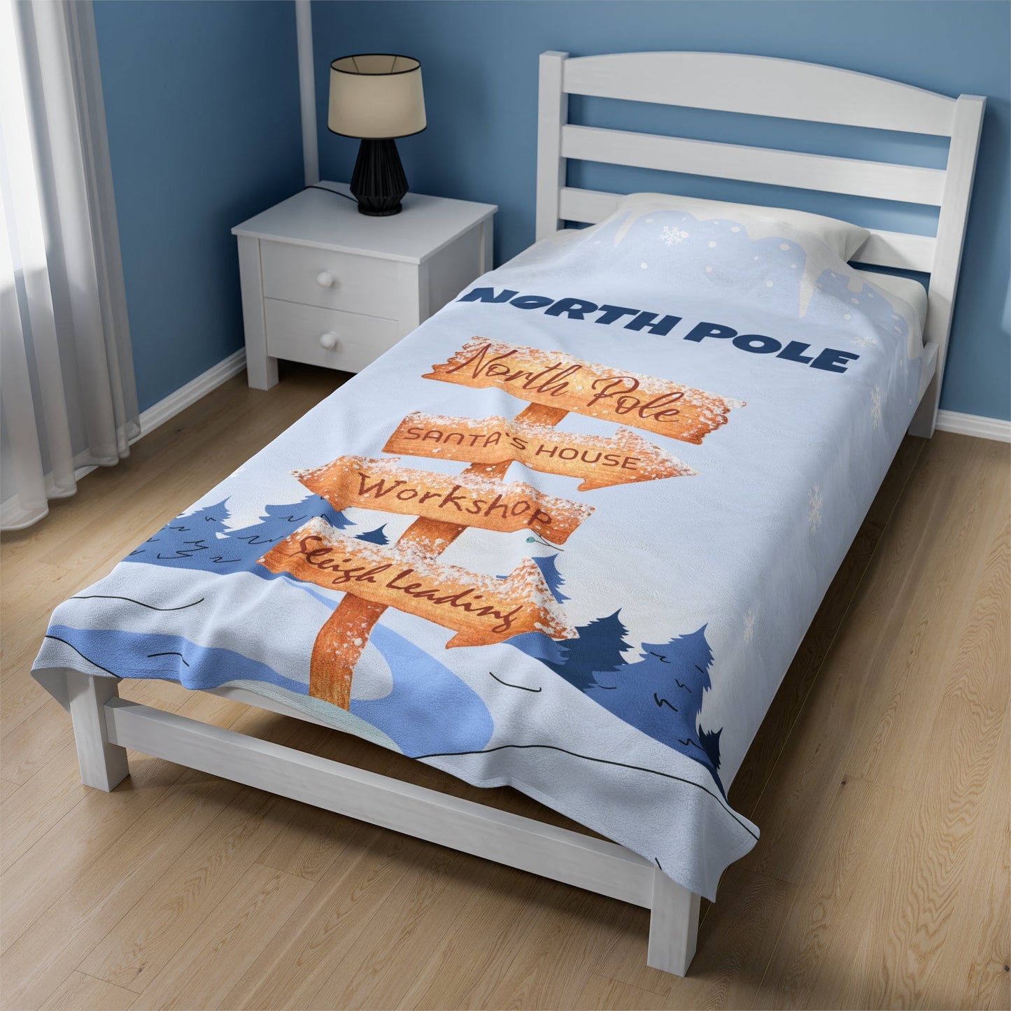 Arctic Exploration Theme Soft Throw Blanket