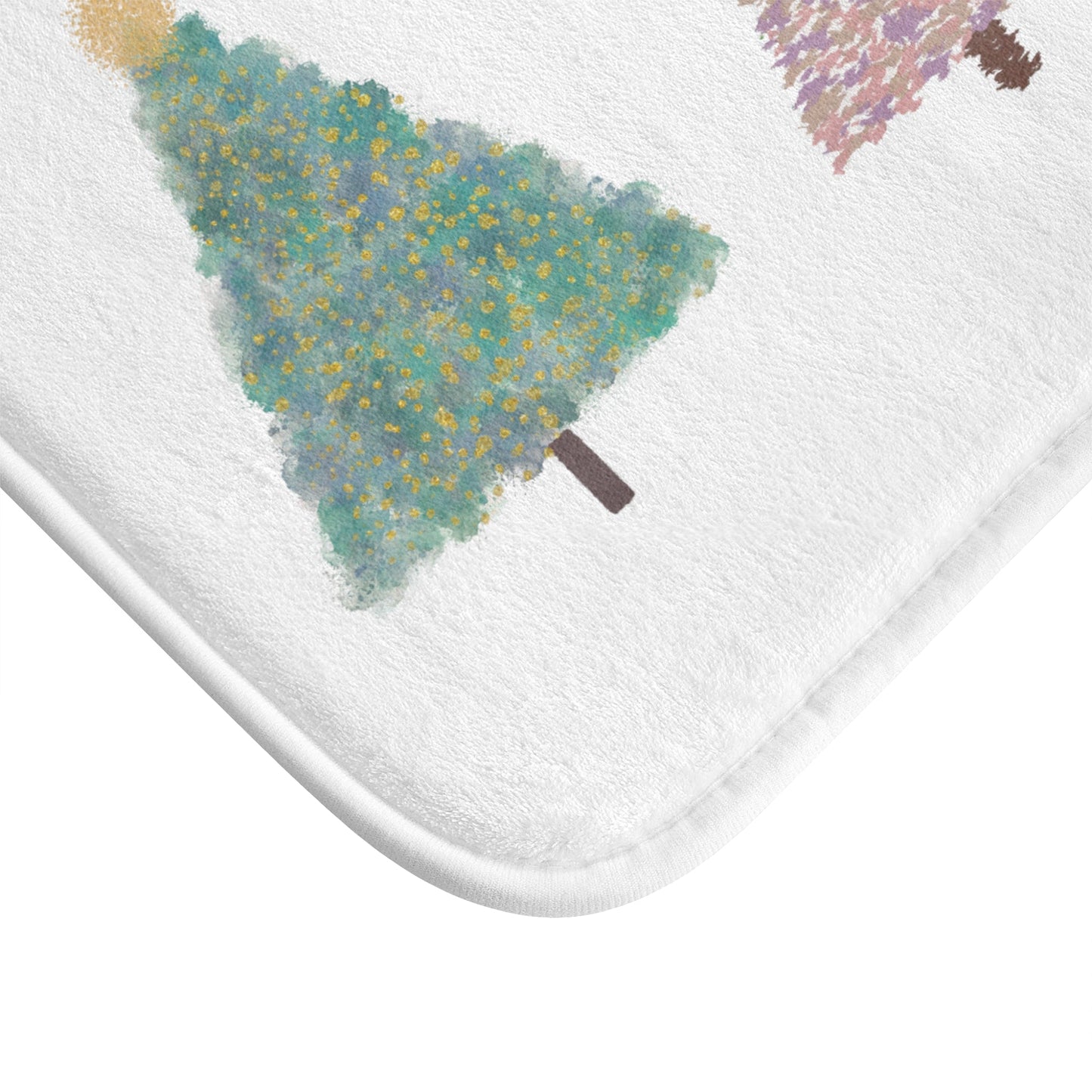 Festive Bath Mat for Christmas Tree Season