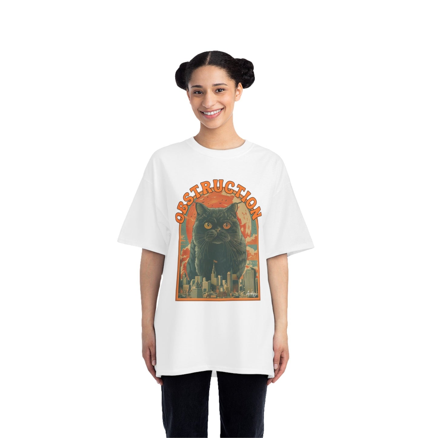 Cat Blockade Vintage Tee