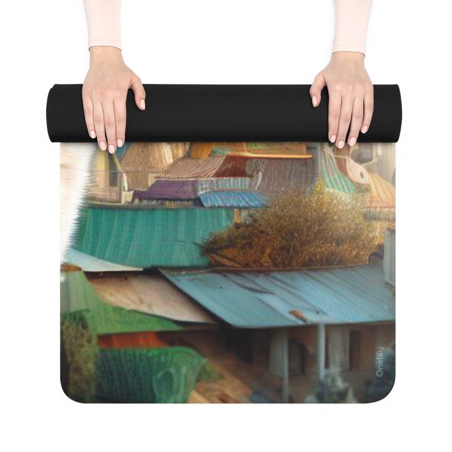 Encounter with Astrocat Yoga Mat