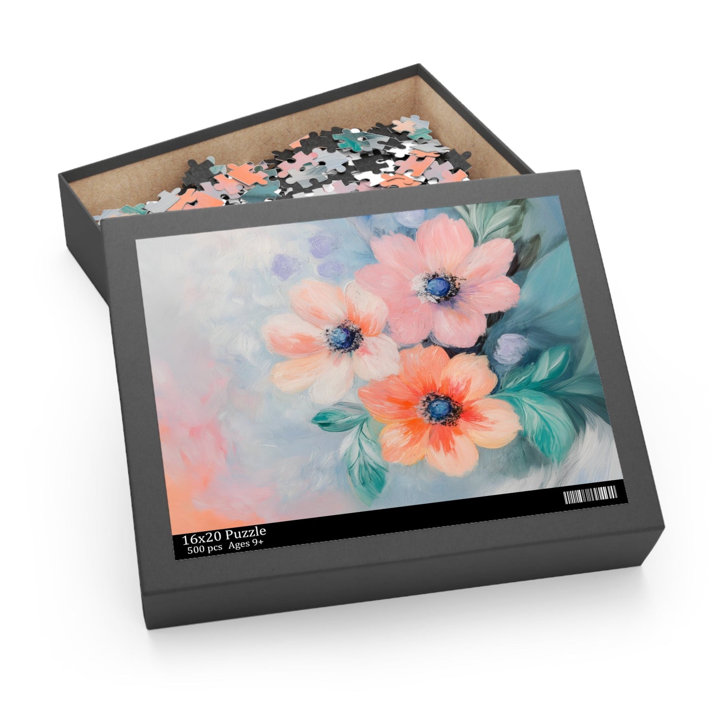 Floral Print Jigsaw Puzzle - Soft, 500 Pieces