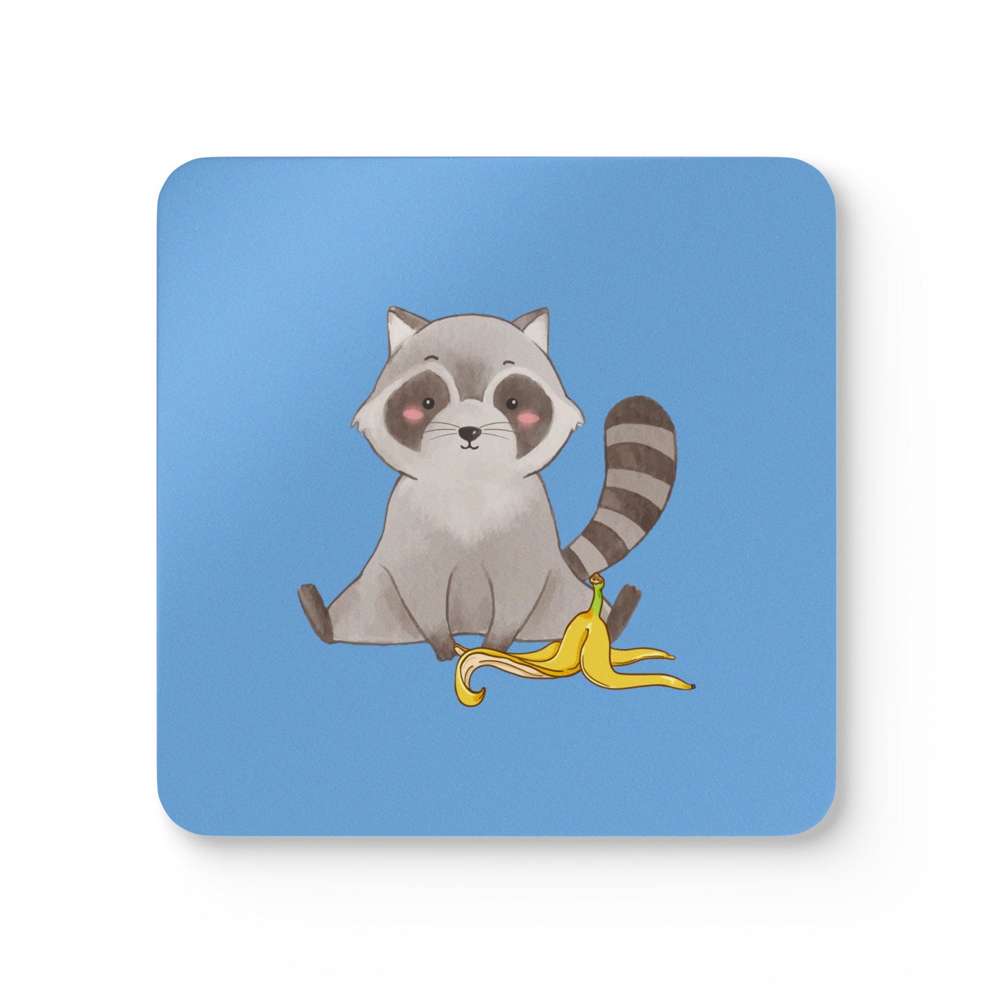 Set of Four Raccoon Coasters