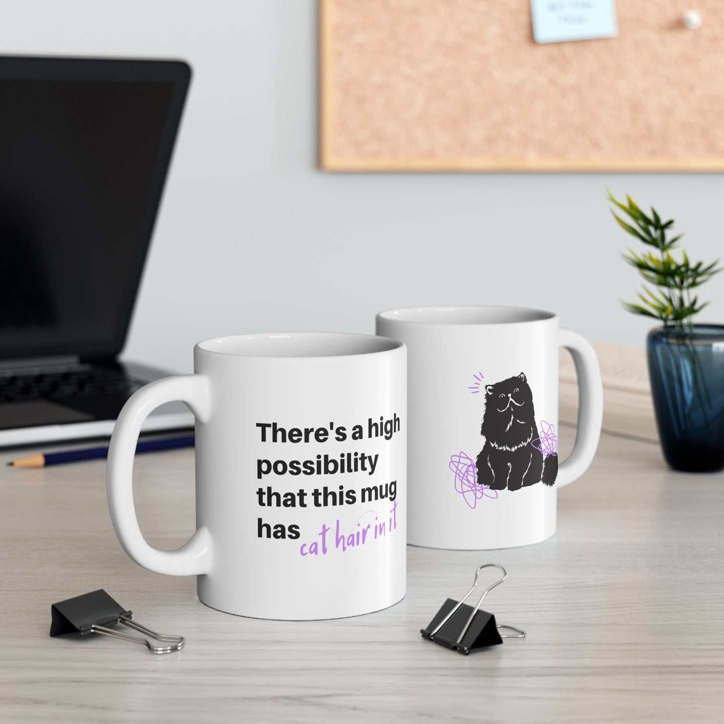 Humorous Feline Fur Cup