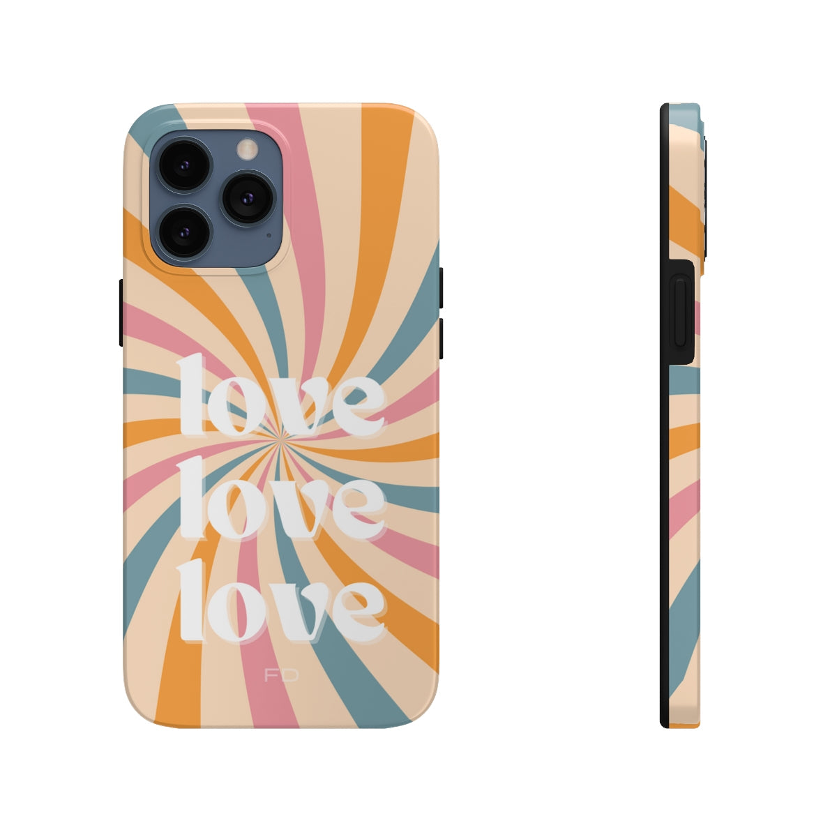 Retro Affection Touch Case for Wireless Charging on iPhone