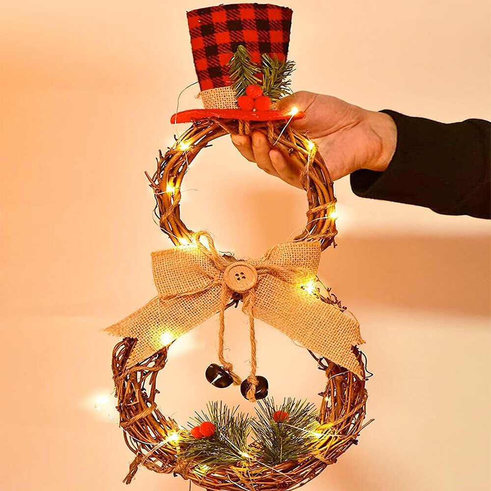 Sparkling Snowman Illuminated Garland for the Festive Season