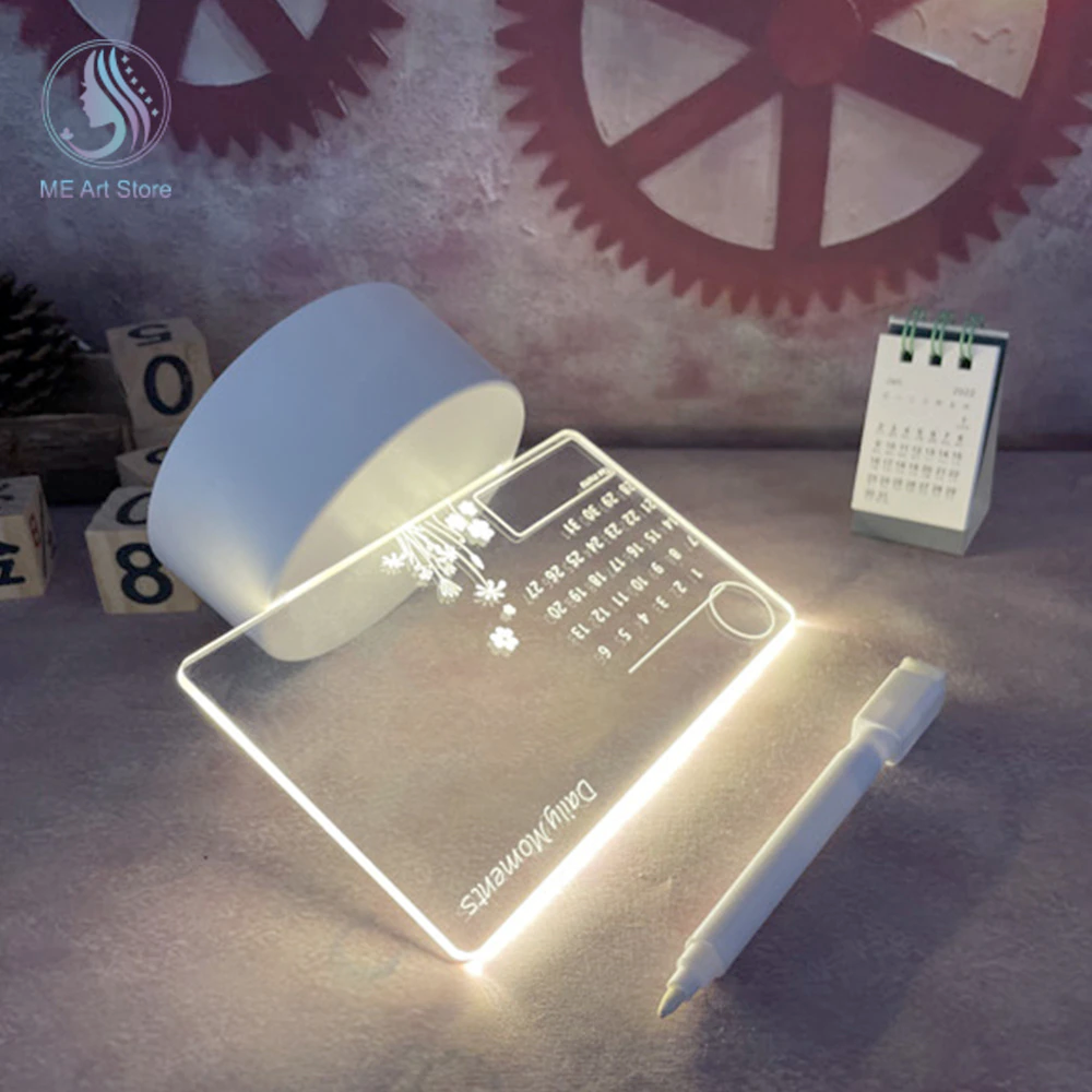 LED Calendar Board Night Light