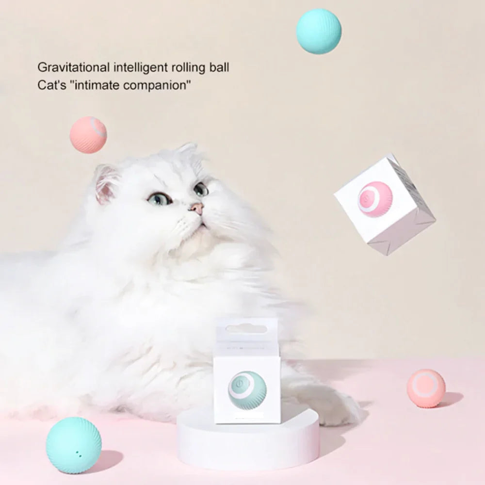 Rolling Cat Toy Ball - Electric and Entertaining
