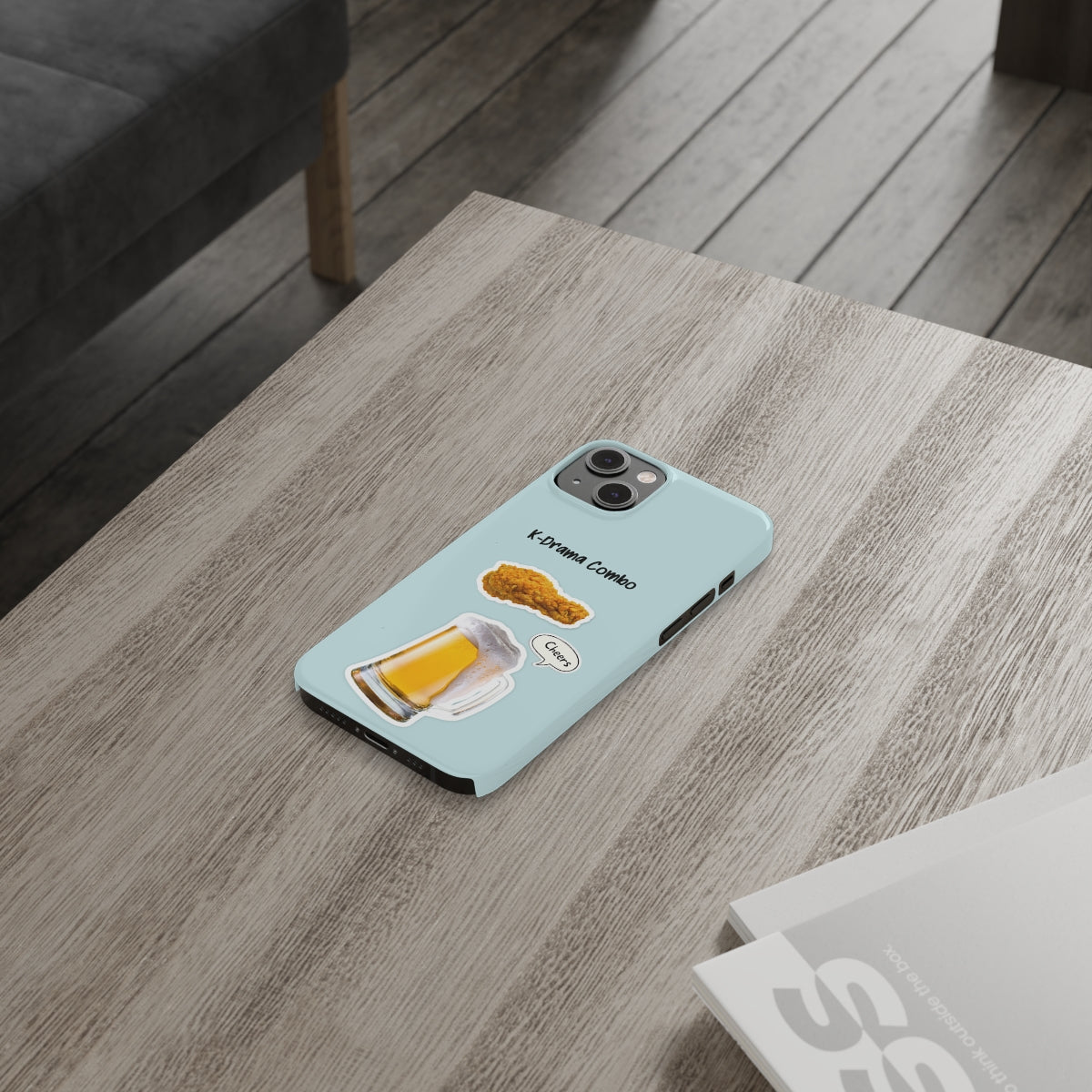Slim iPhone 14, 14 PRO, 14 PRO MAX Case for Crispy Chicken and Brew Lovers