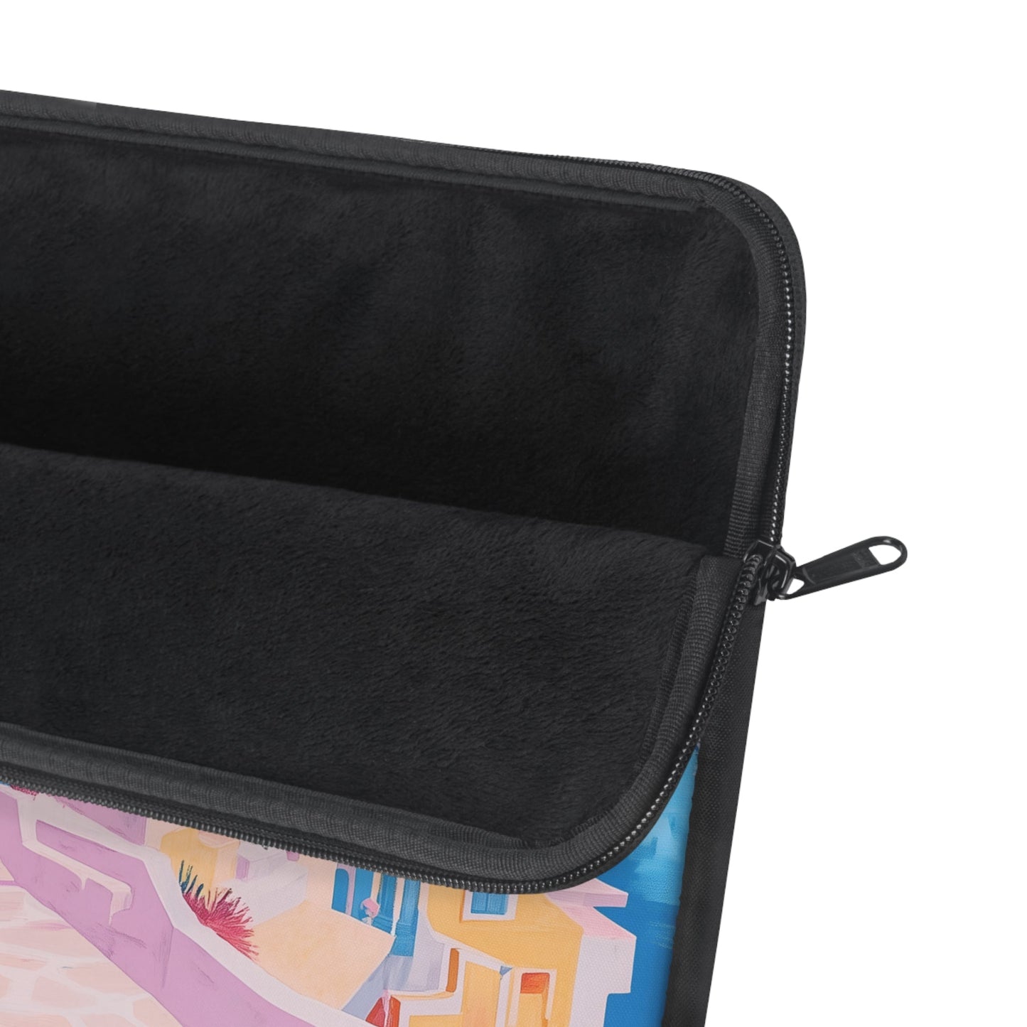 Laptop Sleeve with a Print of Pastel Landscapes