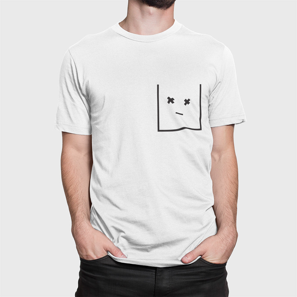 Streetwear T-Shirt for Men with Faux Pockets