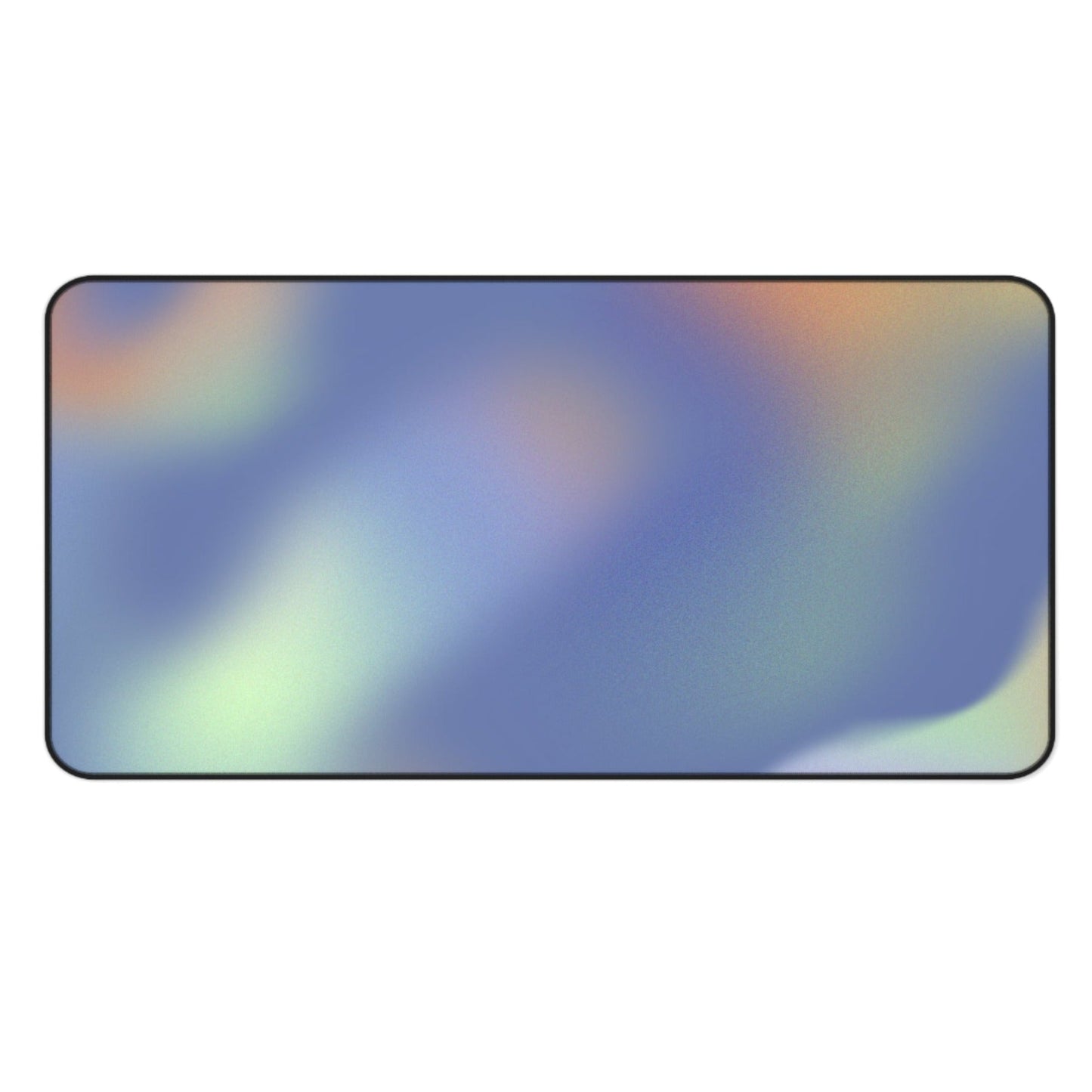 Glowing Swirls Desk Mat in Green