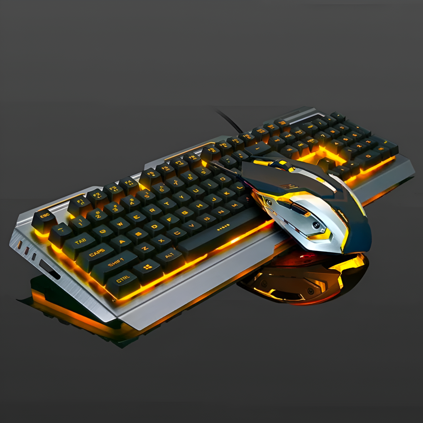 Ninja Dragons V1X Premium Metal Gaming Set - Keyboard and Mouse Pair