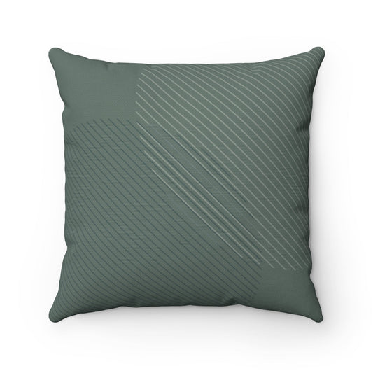 Sophisticated Forest Green Decorative Cushion, Available in 4 Sizes: dark muted green, gray-green throw pillow, minimal style