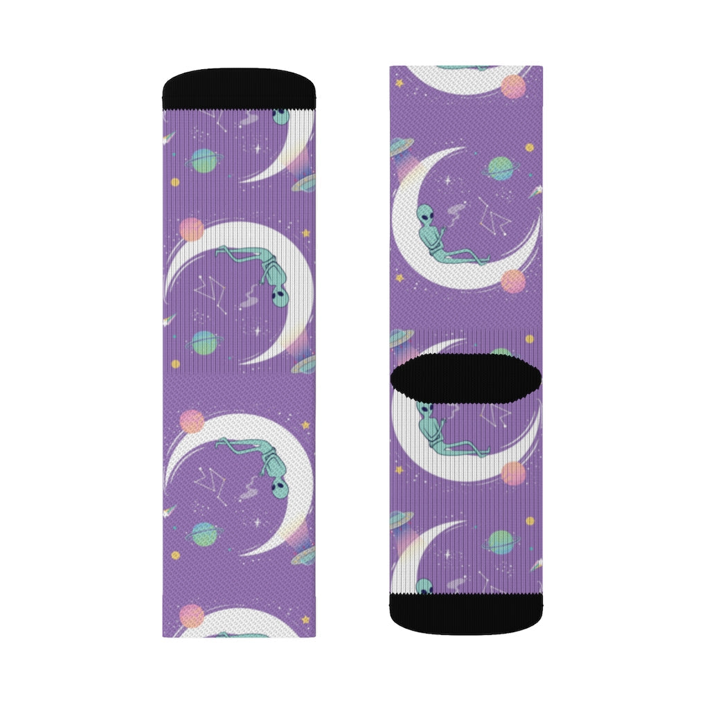 Chilling Alien Socks