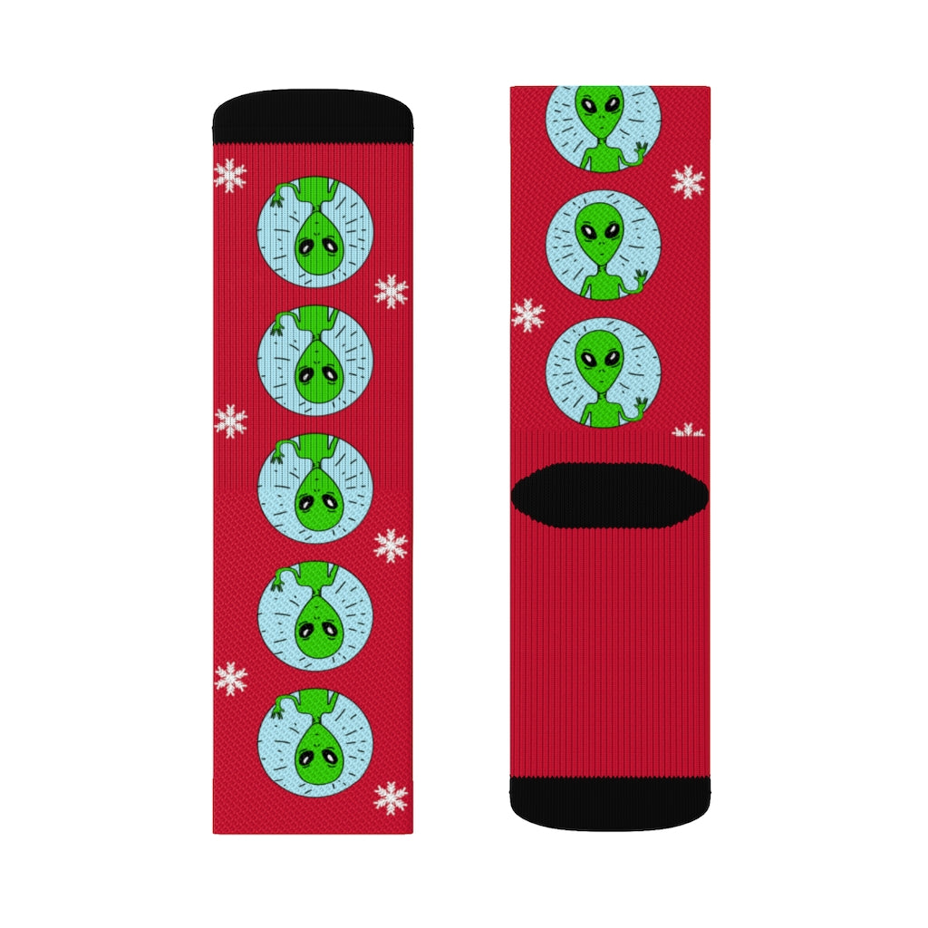 Bizarre Extraterrestrial Socks for Vacation