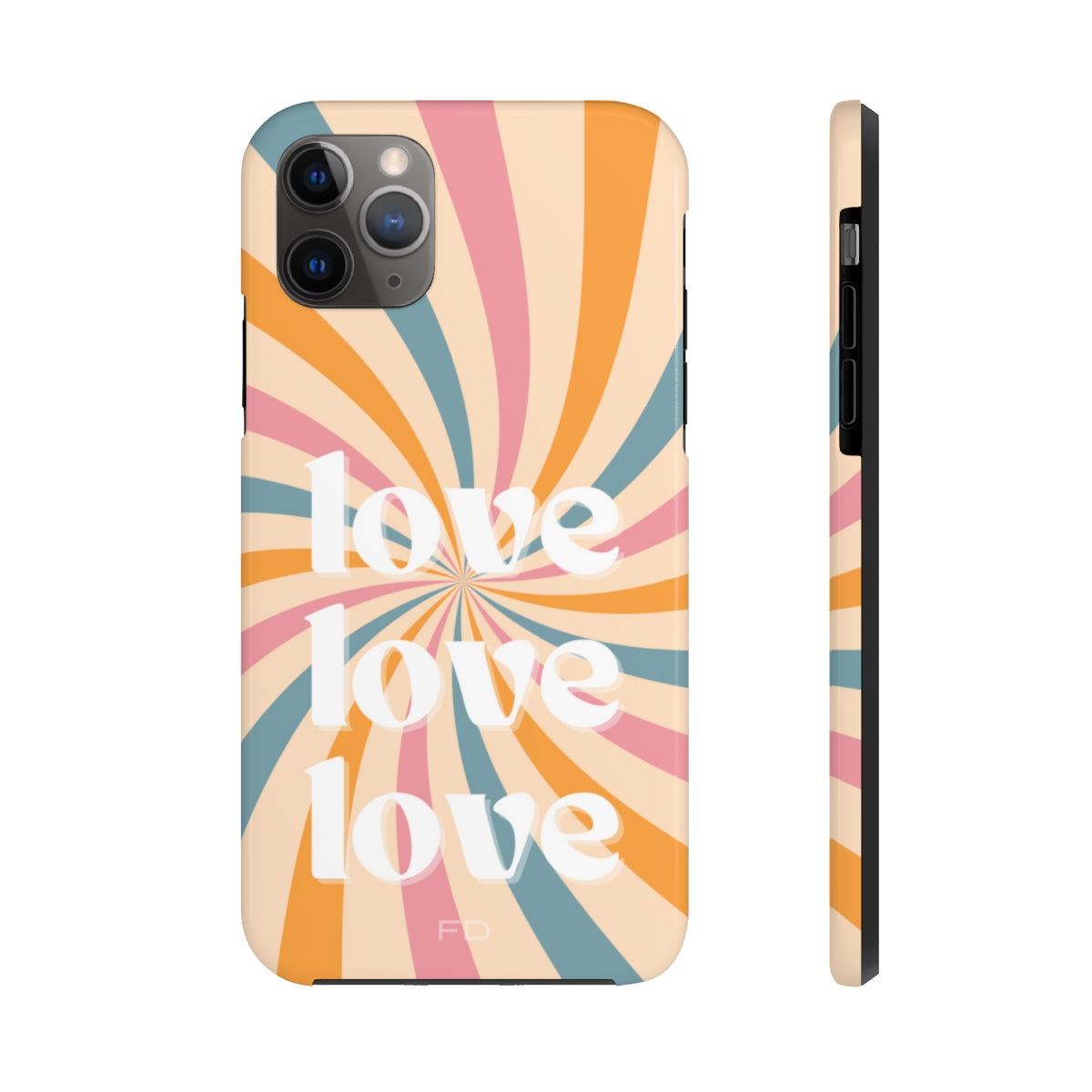 Retro Affection Touch Case for Wireless Charging on iPhone