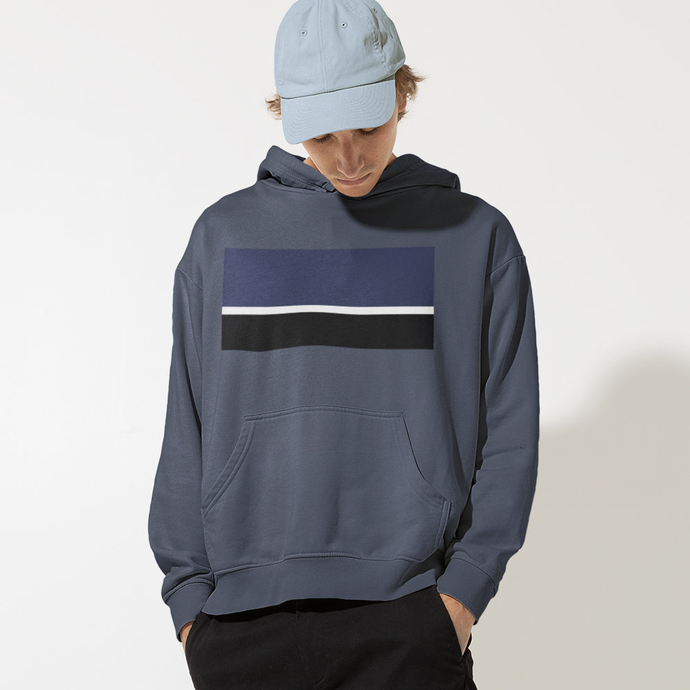 Multi-Stripe Hooded Sweater for Men