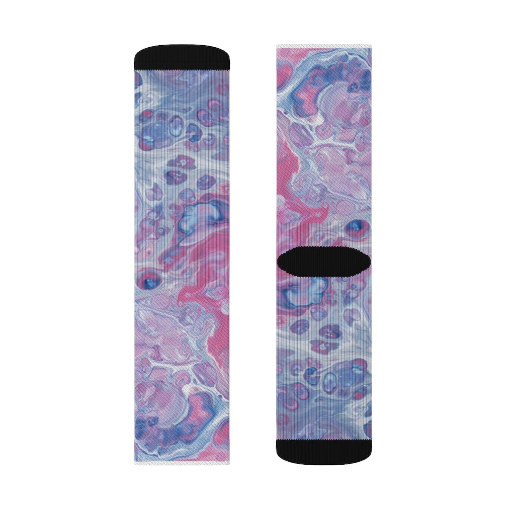Pink Tie Dye Fun Socks for a Novel Experience
