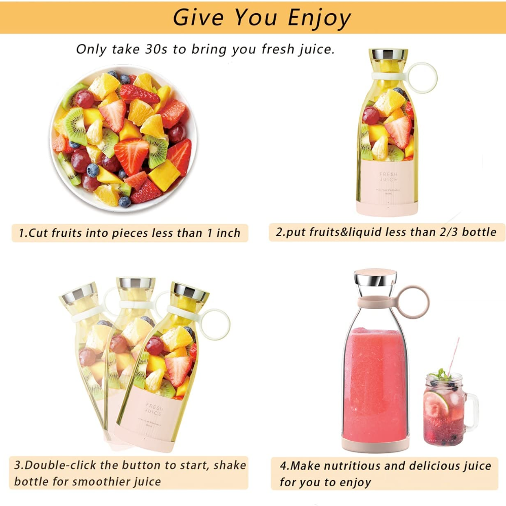 Mobile Blender for Juicing On-the-Go