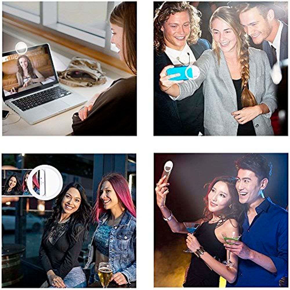 Clip On Selfie Ring for Portable Mobile Phone