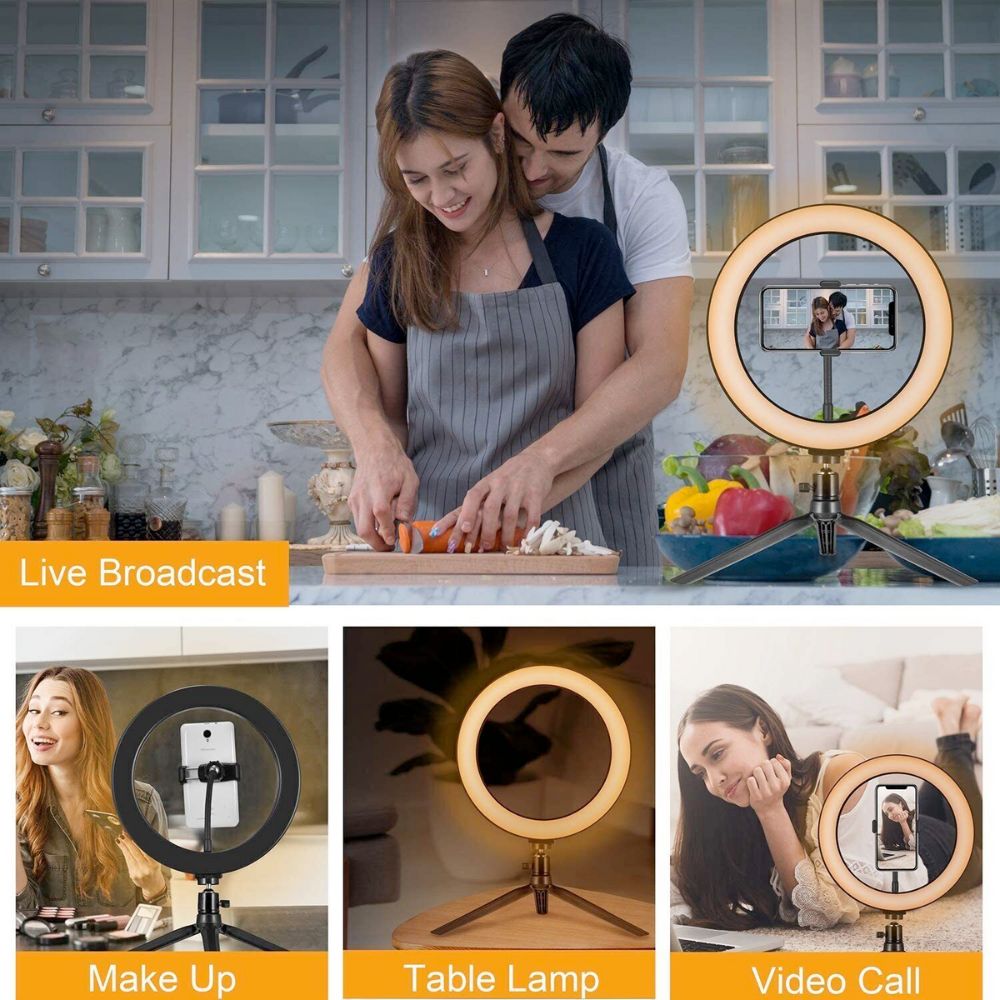 Enhanced LED Ring Light with Adjustable Stand