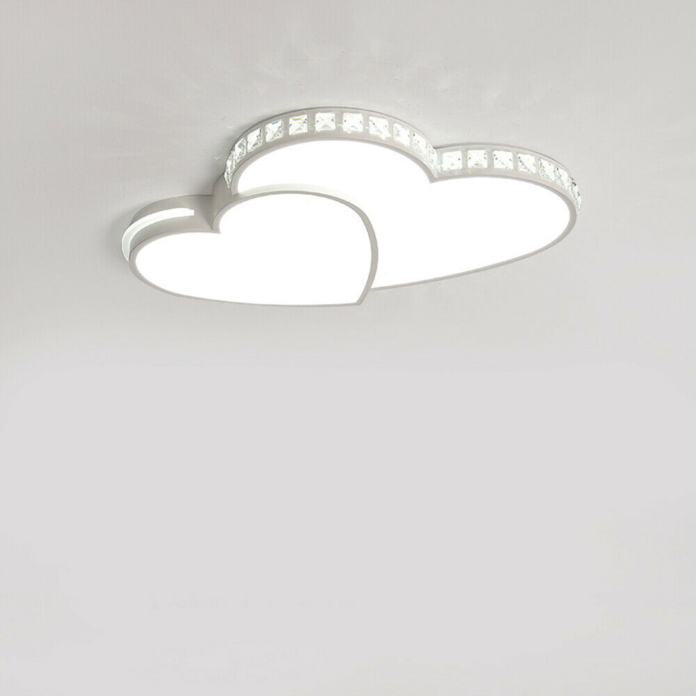 Double Heart Shaped LED Ceiling Light Fixture - Creating an Ambiance of Romance