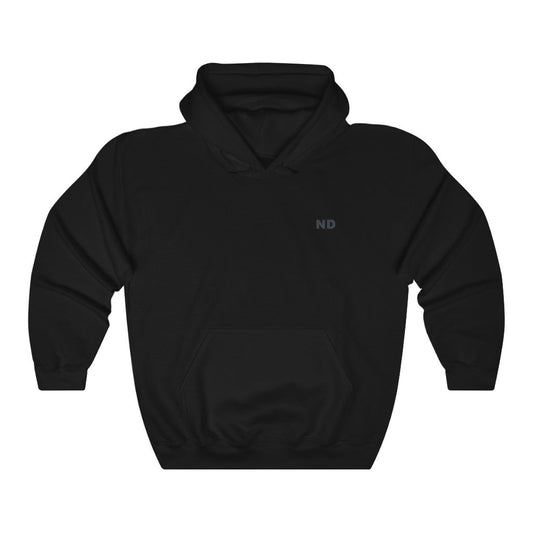 Mens Hooded Sweatshirt with Swirling Back Design