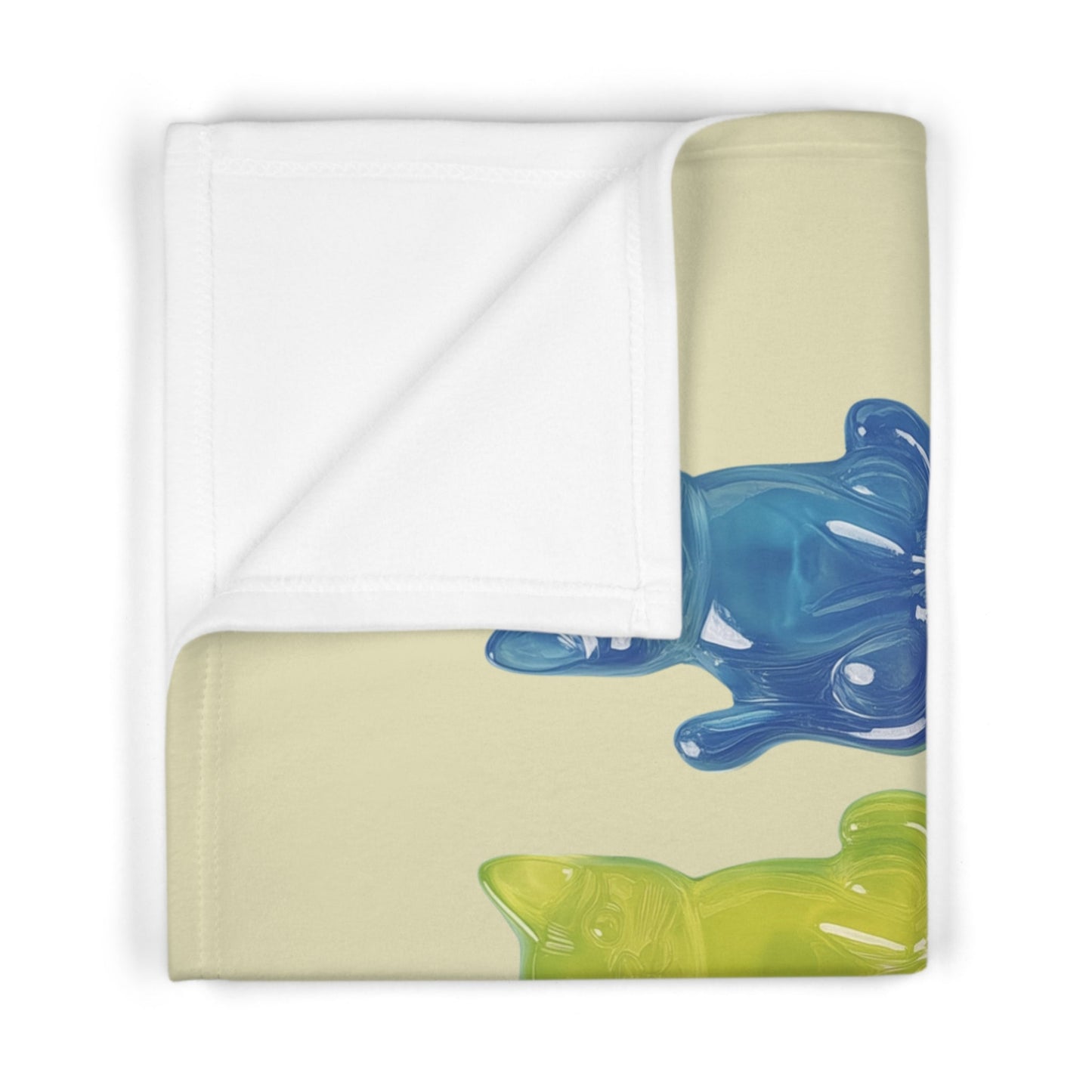 Soft Fleece Baby Blanket with Cute Cat Design