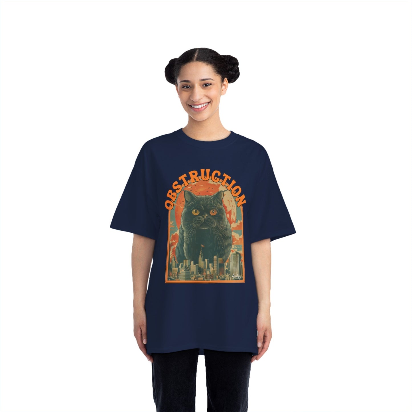 Cat Blockade Vintage Tee