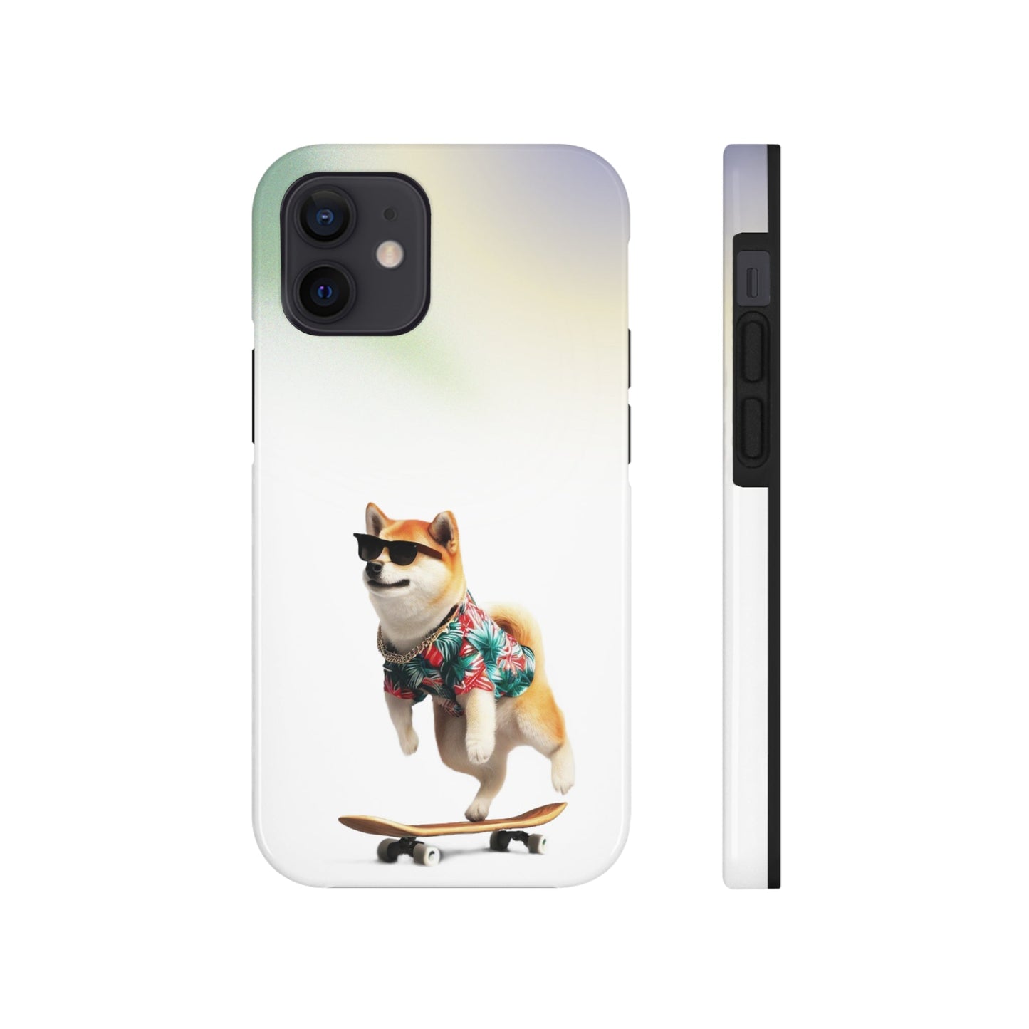 Gradient Touch Case for iPhone with Wireless Charging - Shiba Edition