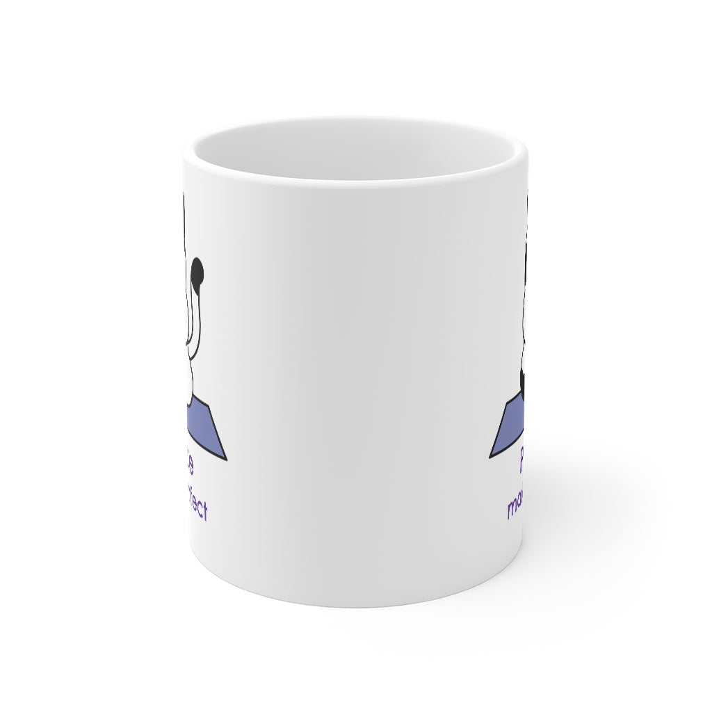 Practice Makes Purrfect - Yoga Themed Mug