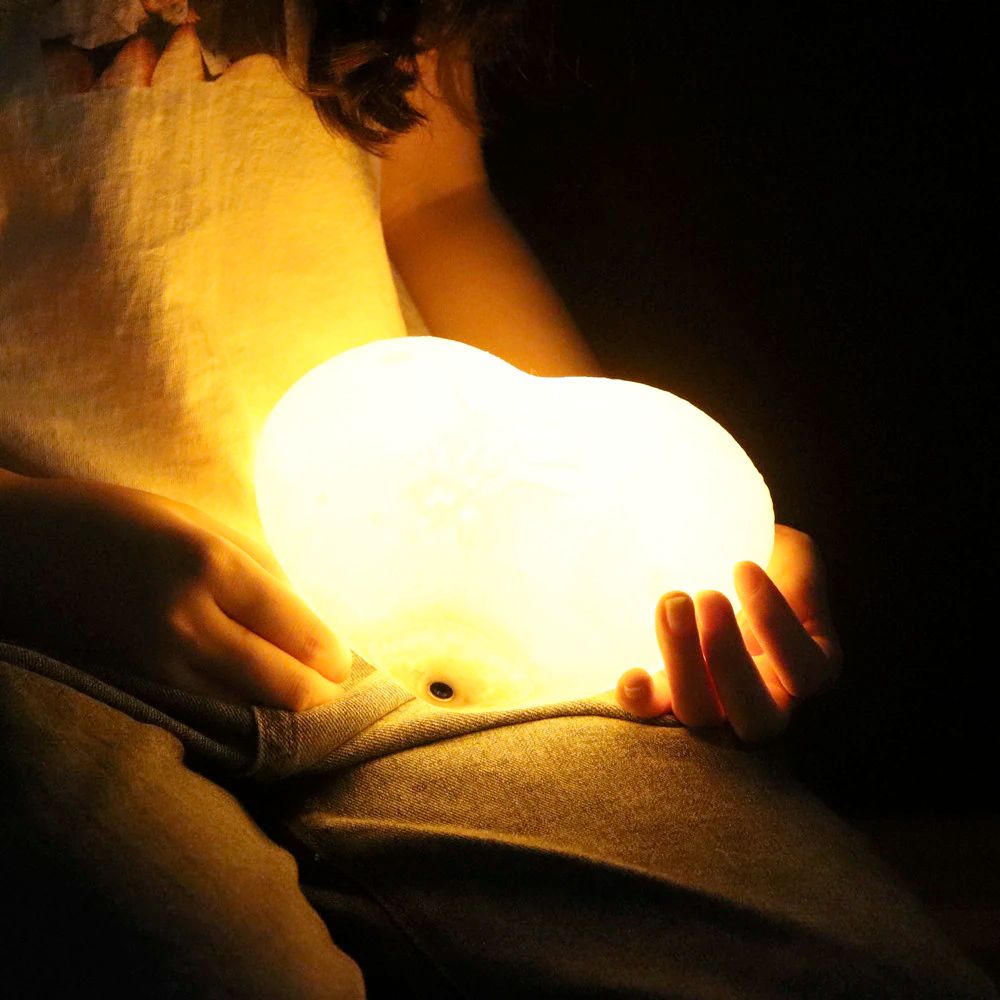 Moonlit Heart Touch Control LED Lamp
