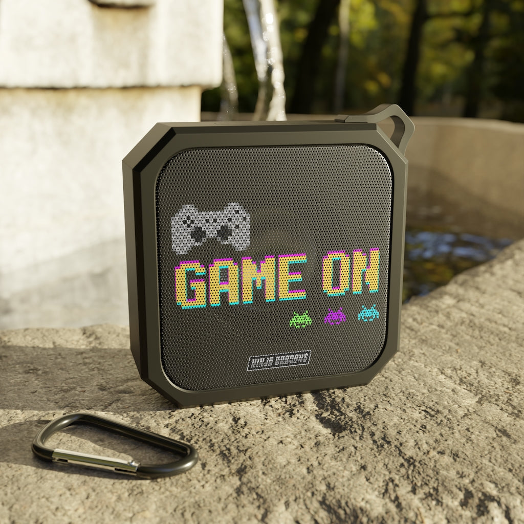 Retro Pixel Waterproof Bluetooth Speaker for Ninja Dragon Gaming