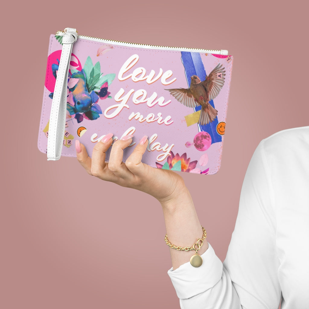 Floral Vegan Clutch Bag with Lovelier You