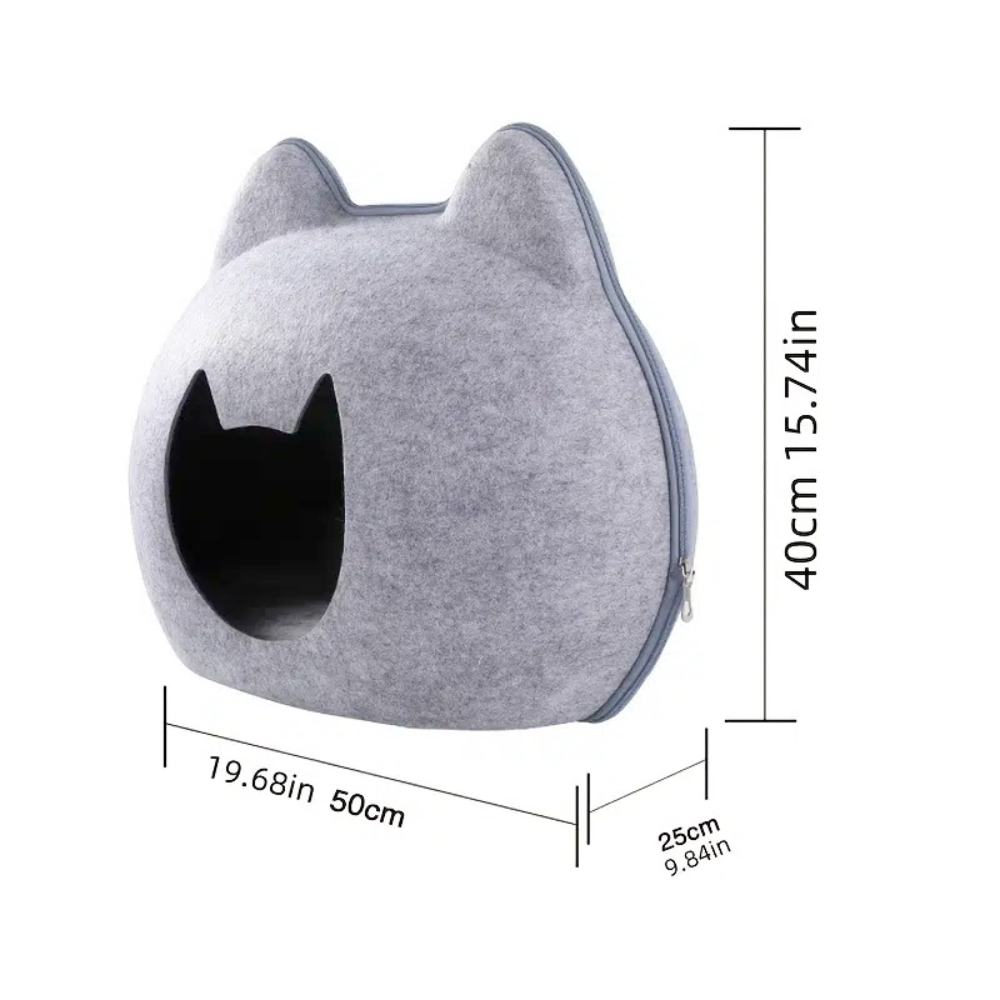 Pet Haven: Charming Feline-Shaped Shelter for Every Season